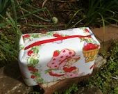 Strawberry Shortcake Rectangular Zipper Pouch Recycled