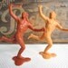 Vintage 1964 Louis Marx Plastic Indian Wild West Figures