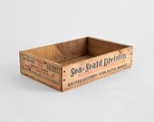 Vintage Nova Scotia Crate - Box, Wood, Mid Century, Storage