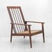 Mid Century Lounge Chair - Modern, Eames, Side, Wood, Retro