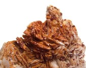 Vanadinite Specimen on Barite Matrix, Druzy Rough Mineral, Natural Rock, Metaphysical, Reiki Healing, New Age, BIG, 5.8 oz., Box/Label Incl.