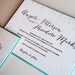 Custom Letterpress Wedding Invitations - Celebration