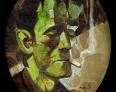 Mike Hoffman Monster Size Halloween Punk Prints His & Hers FRANKENSTEIN AND BRIDE