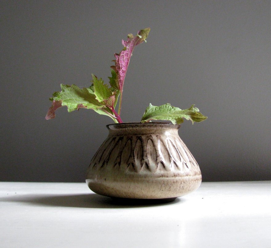 Denmark Modernist Pottery Mini Vase by Einar Johansen
