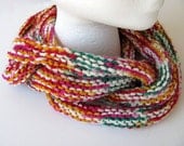 Rainbow Chain Cowl or Scarf