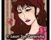 Capricorn Steampunk Gal (Zodiac) Cassandra Stardust (TM) by Lauri Jon Stardust Steampunk (TM) 8x10 Print