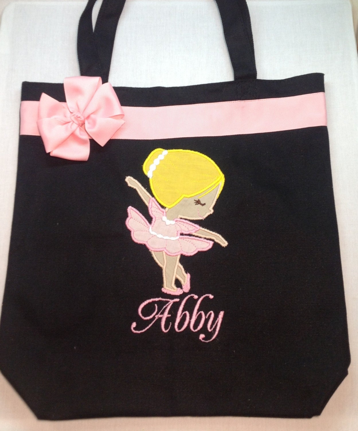 Personalized Ballerina Tote Bag