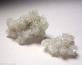 Set of 2 Lovely Colemanite Clusters.  Beautiful Flower Formations.  Crown Chakra.  Crystal Healing / Mineral Specimens.