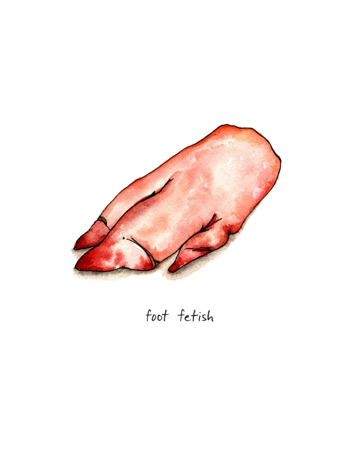 Foot Fetish - pig trotter cheeky meat print