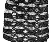 Fancy kniting stitch for shawl or scarf 1889 EASY knitting pattern PDF Victorian
