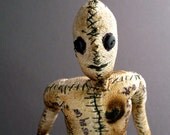 One of a Kind Doll - Stories Untold - Figurative Fabric Sculpture - OOAK Number Eight