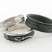 Rosebud Band with Raised Edge in Silver, Made to Order