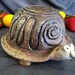 Ceramic Turtle Bowl, Dish, Holder, Wood Fired - Dusk Purple - Light