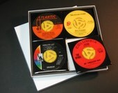 Crosby, Stills & Nash, Rolling Stones, Sugarloaf, The Byrds Beautiful 4 pc. Set of  Collectible 45 rpm Record Drink Coasters   52
