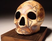Tectonic Triangles Textured Skull
