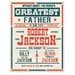Fathers day Custom vintage boxing poster giclee print