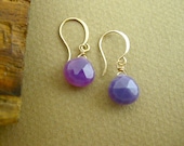Artsian Juicebox Purple Chalcedony & Gold Fill Earrings