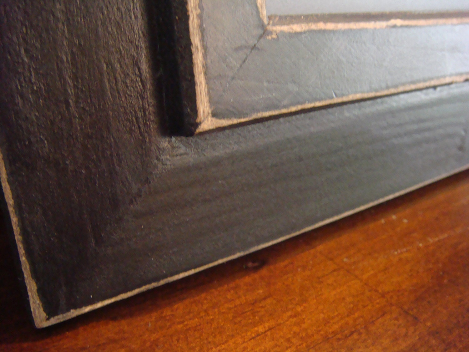Chalkboard, MAGNETIC, Narrow, Black, Distressed Frame (14 x 23 1/2 inches) Wedding/Home