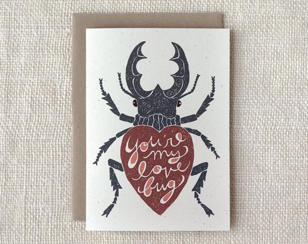Love / Anniversary Card - Love Bug