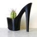 Devil Woman. stiletto cactus planter. eco friendly gift. repurposed and upcycled high heel shoe