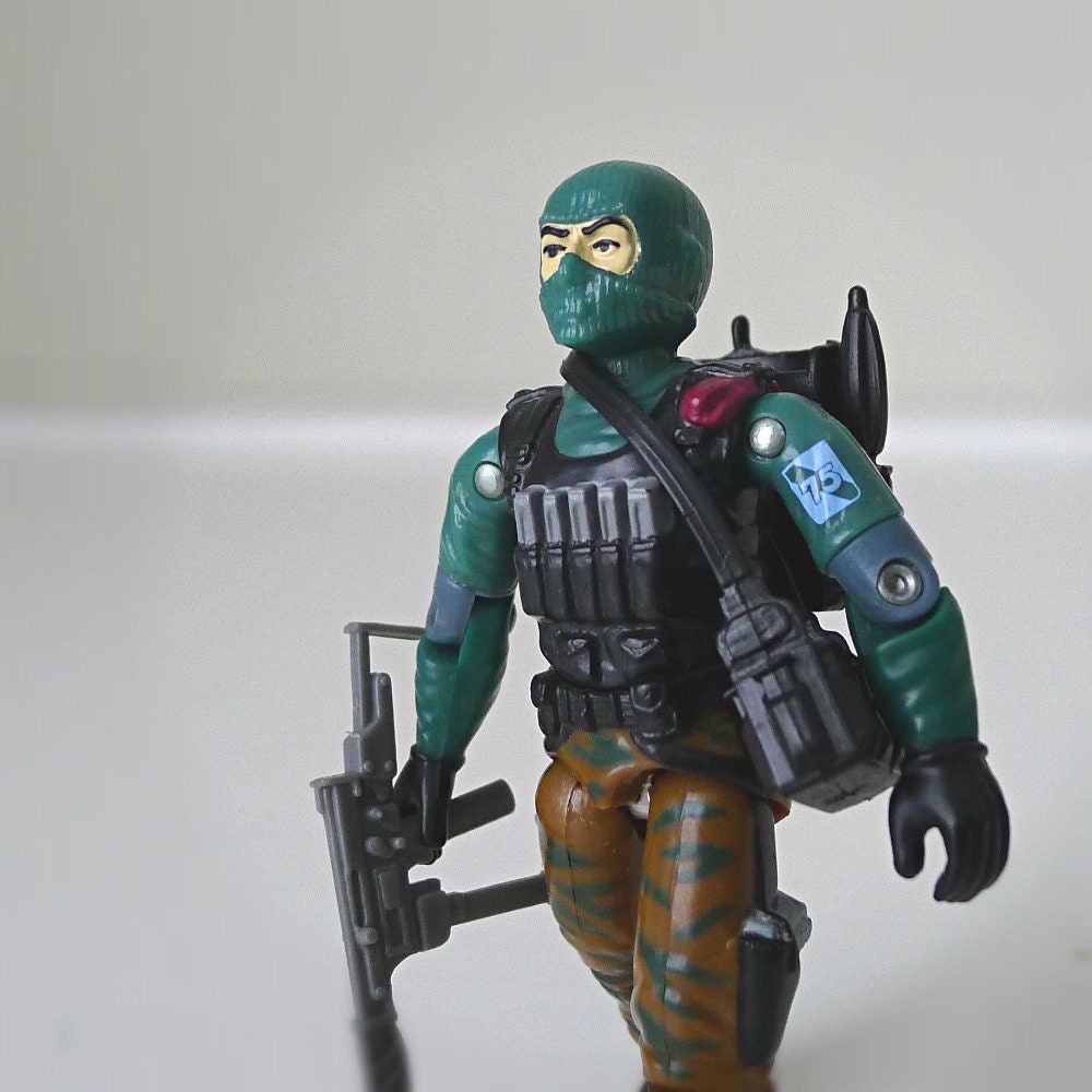 1980s GI Joe Figure / Toy, Beach Head, w/ All Accessories - Hasbro, action figure, camouflage, military, retro, old skool, for him