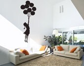 Large Banksy Balloon Floating Wall Stickers