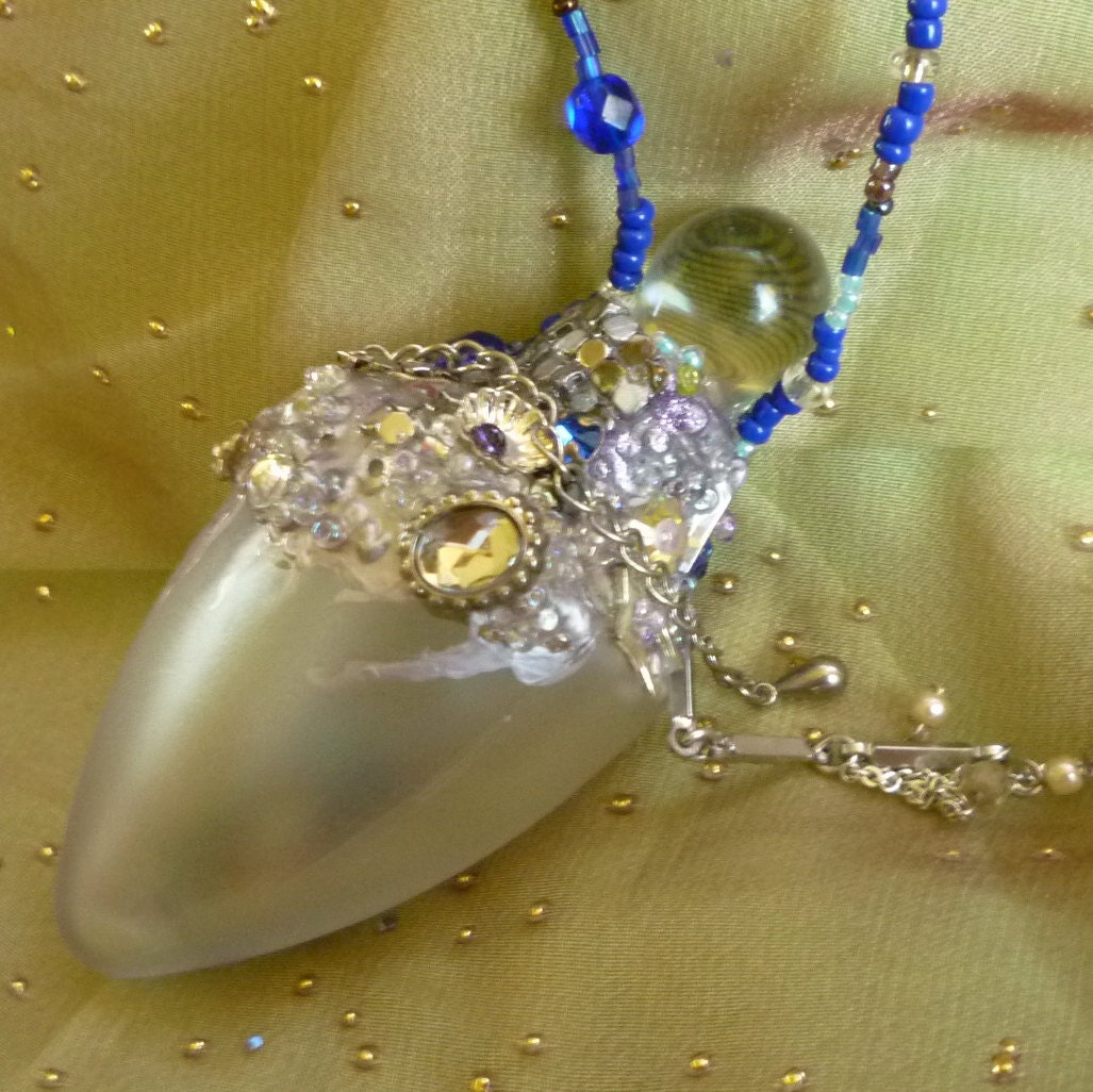 Hanging Protection Vessel, Energy Bottle,  Incantation Jar