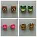 Tiny Handmade Resin Earring Collection -Animals/Angry Birds/Anime