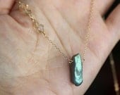 Labradorite & Oregon Sunstones In 14K Yellow Gold Necklace - Ready To Ship