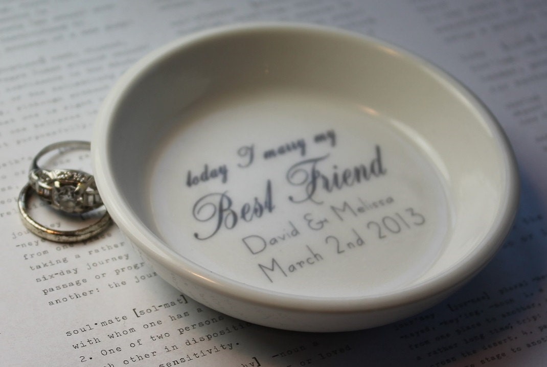 CUSTOM Elegant Ceramic Ring Holder - you choose the style and color