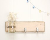 french country home pink wall organizer shabby chic cottage style hooks
