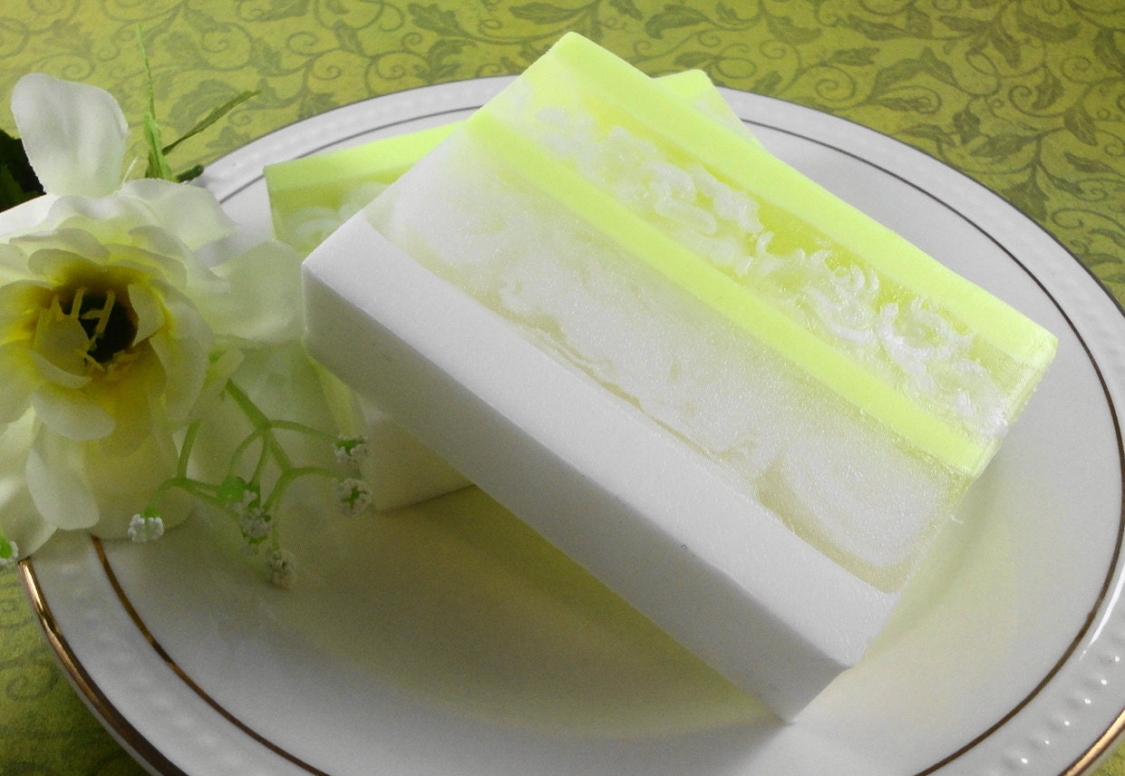 Soap - White Gardenia Glycerin Soap - Handmade Soap - Floral - Spring