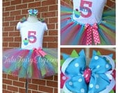 Cupcake Tutu Set. includes 5 Pieces. Custom made. Personalized with name & age
