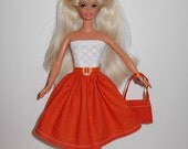 CUTE dress and bag 4 barbie doll