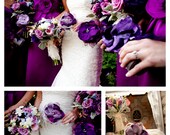 Purple Wedding Party - Bridesmaid - Bridesmaid Gift Idea - Bridal Accessories - Bridal Clutch - Custom clutches
