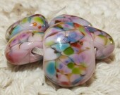 Handmade Lampwork Bead Set (5) MORNING IN MAY   New Color for 2013