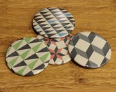geometric pocket mirrors