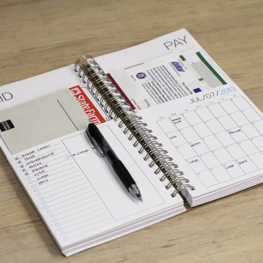 SALE. DATED bills calendar
