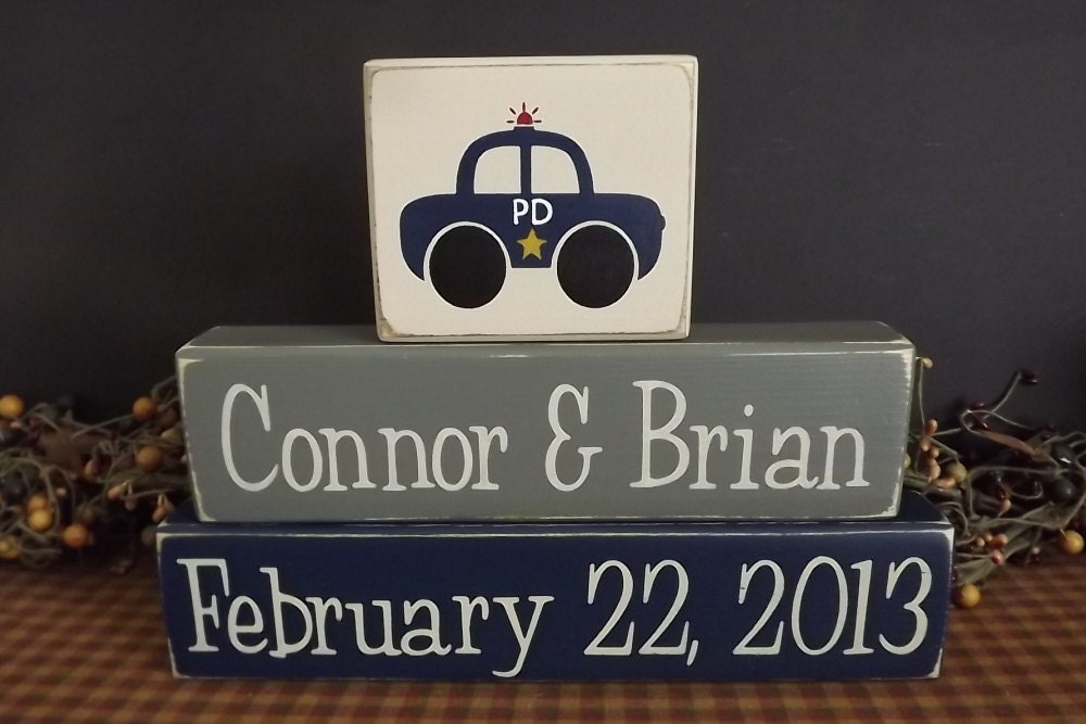 Custom Personalized Children's Name Wood Blocks