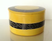 RARE Gorgeous Antique Mustard Yellow Hand Carved African Stone Bowl by Uptown Vintage