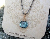 AAA London Blue Topaz Mixed Metals Necklace