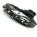 Eco Friendly, Black Linen Cord Bracelet, Wrap Bracelet, Multi Strand Bracelet, Natural Earthy Jewelry, Black and Silver, Small Wrist