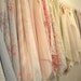 Rachel Ashwell Shabby Chic Fabric yard Rose Trellis on SAGE Poplin Cabbage Roses Raspberry