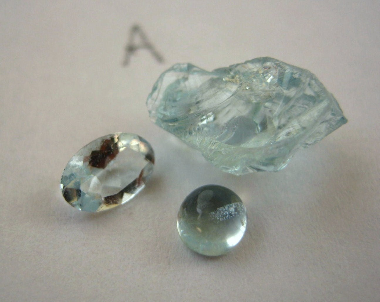 Three Forms of a Stone - Three stacking Rings in Sterling Silver - Custom made in your size- Apatite, Peridot, Aquamarine