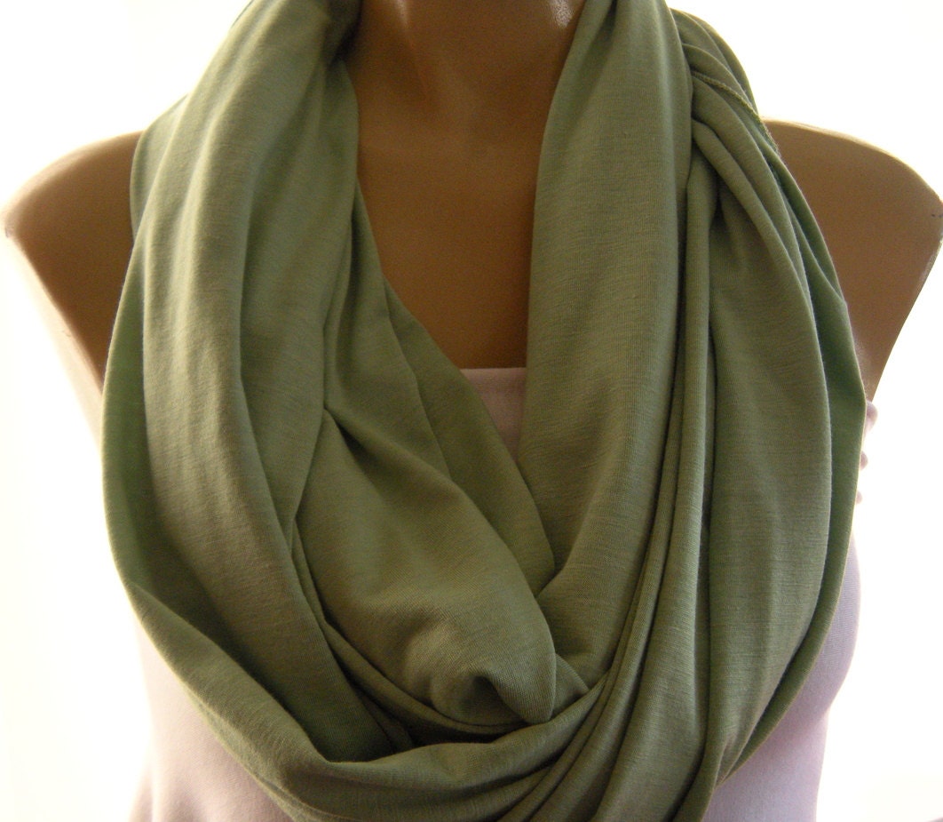 Celery green.. Nomad Cowl.....Infinity Scarf..Relaxed version..Super soft.