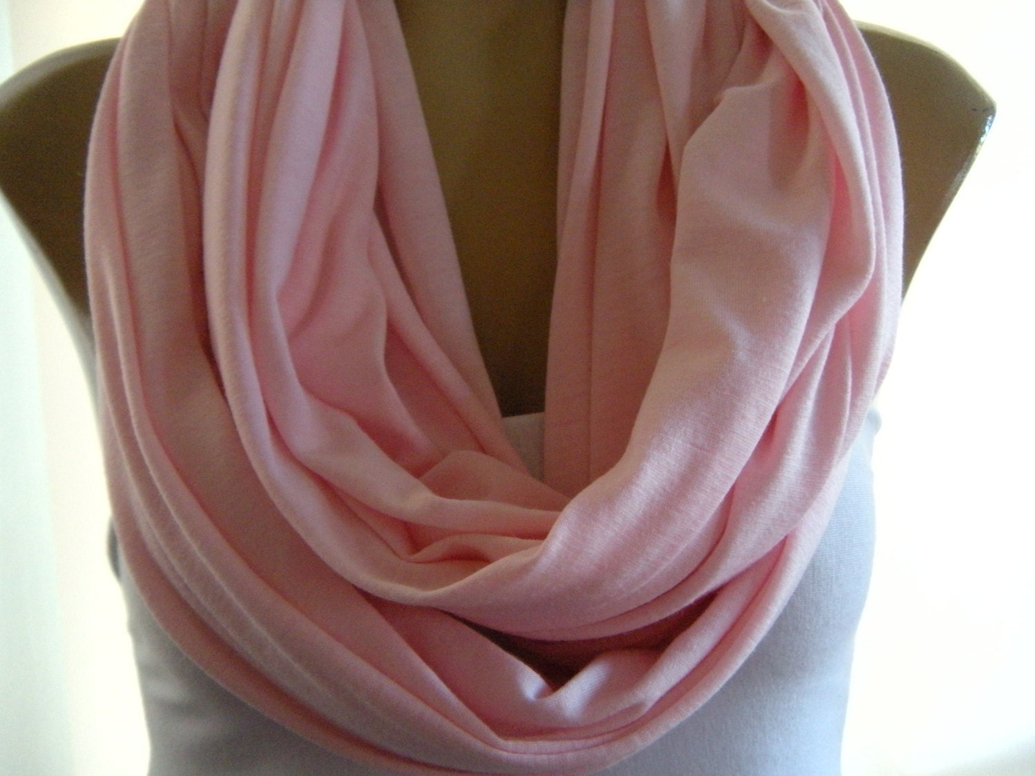 Pale Pink.. Nomad Cowl.....Infinity Scarf..Relaxed version..Super soft.