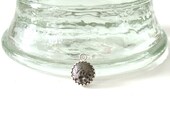 Iron and Silver Pendant/Cast Iron/Sterling Silver/6th Wedding Anniversary