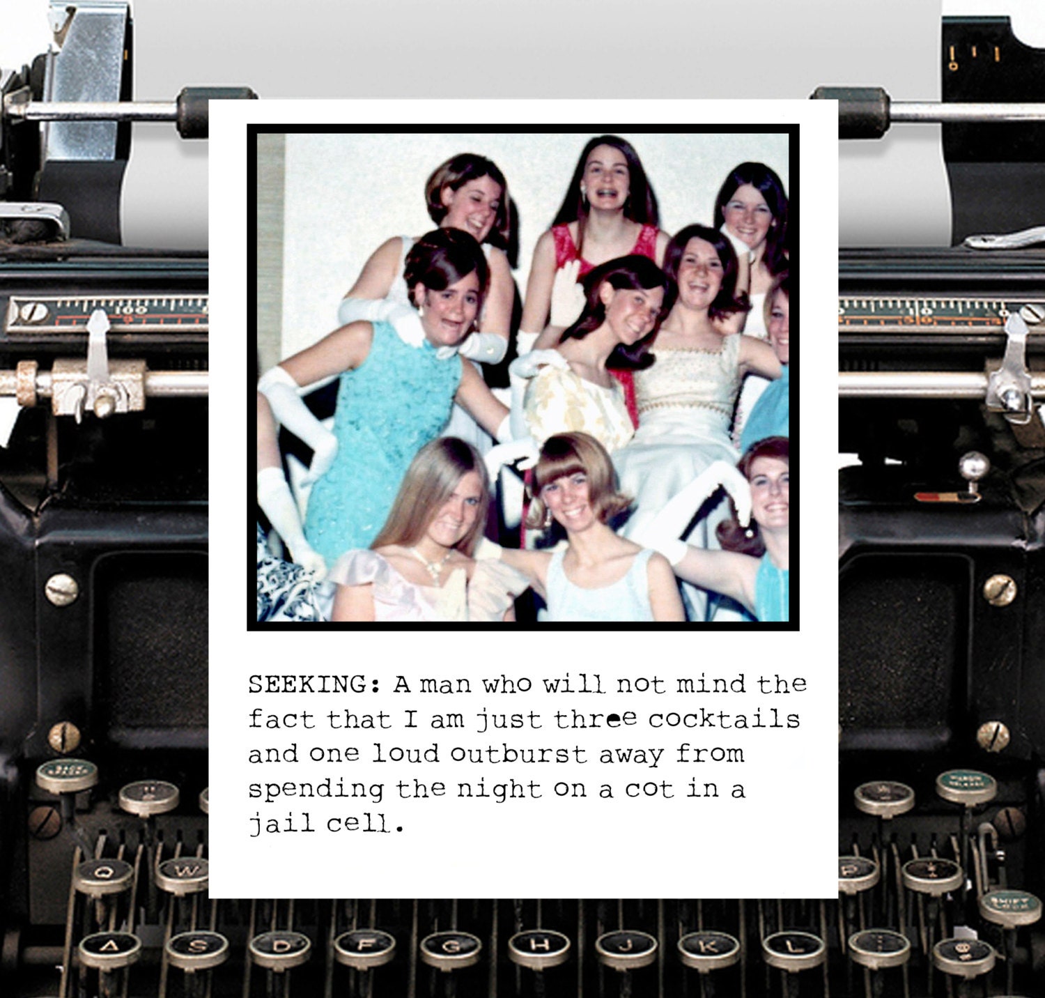 im a bAd girl babe so deal with it.  Bipolar Betty card with envelope.
