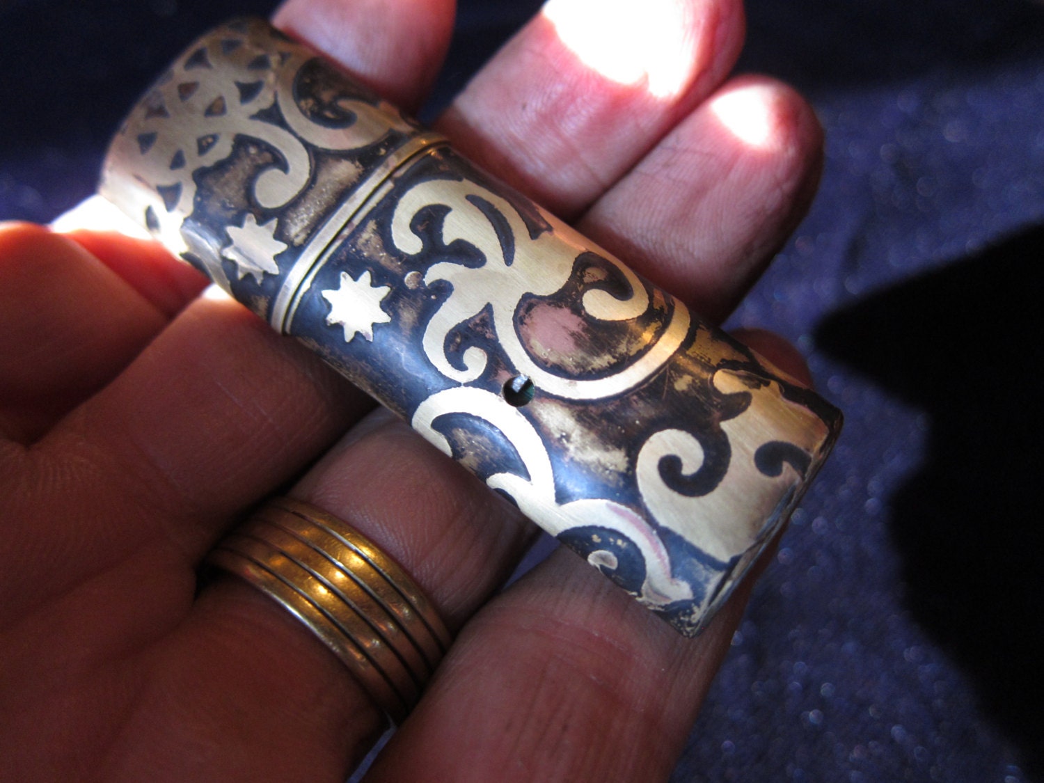 Fancy etched Victorian USB drive