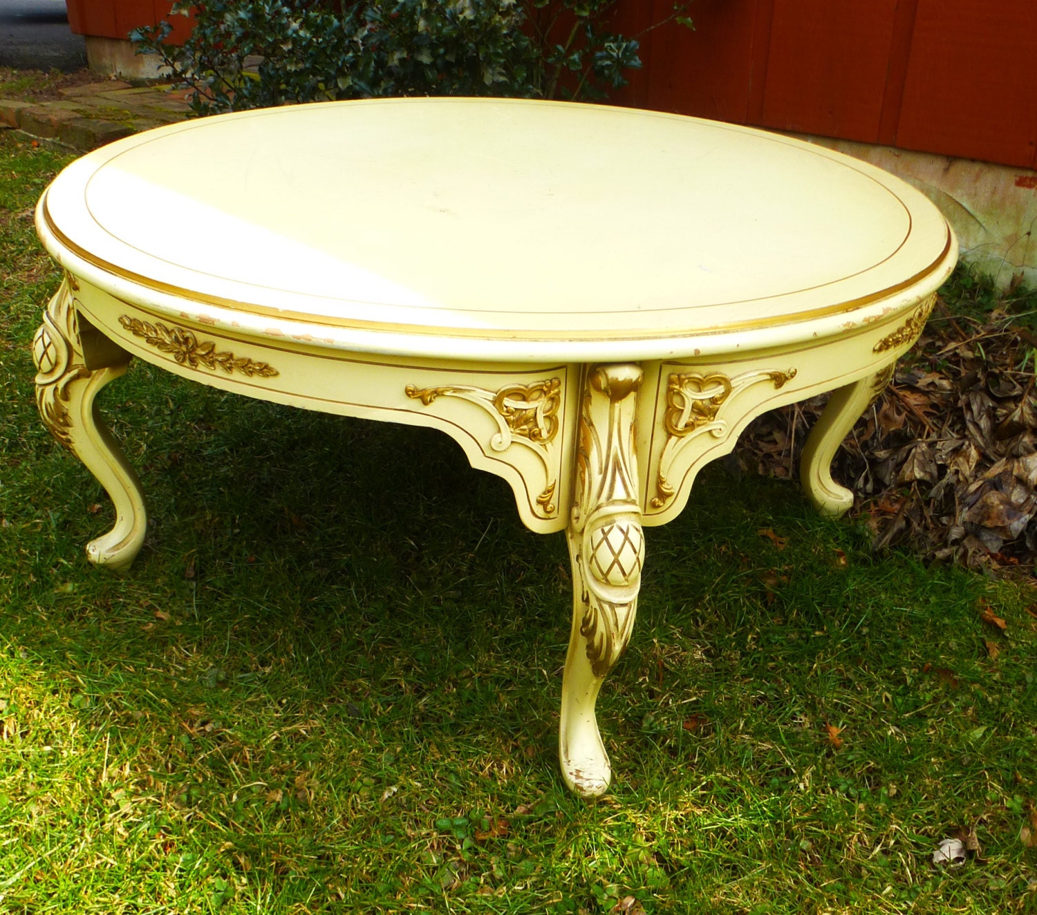 Marie Antoinette Coffee Table Vintage PAINT to ORDER Poppy Cottage